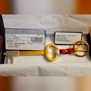 Authentic Prada Skeleton Key Keychain